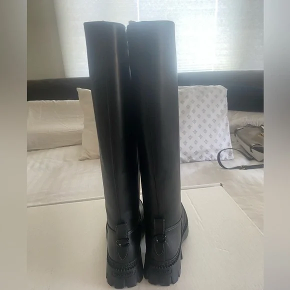 Coach C Logo Lug Sole Knee-High Boots – Size 6B / EU 36.5 – NWT - Picture 2 of 13